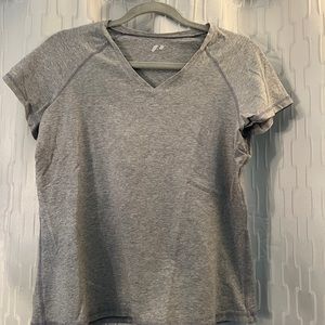 Sports T-Shirt- Size M- Light Grey, Cap Sleeve